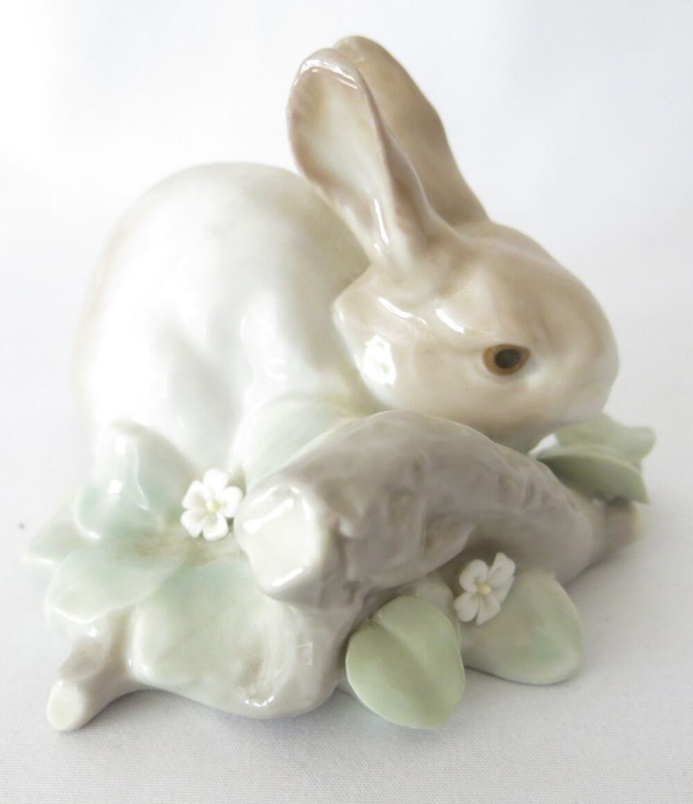 Vintage Lladro Rabbit Easting #4772 Retired No Box Brown Bunny Porcelain Spain